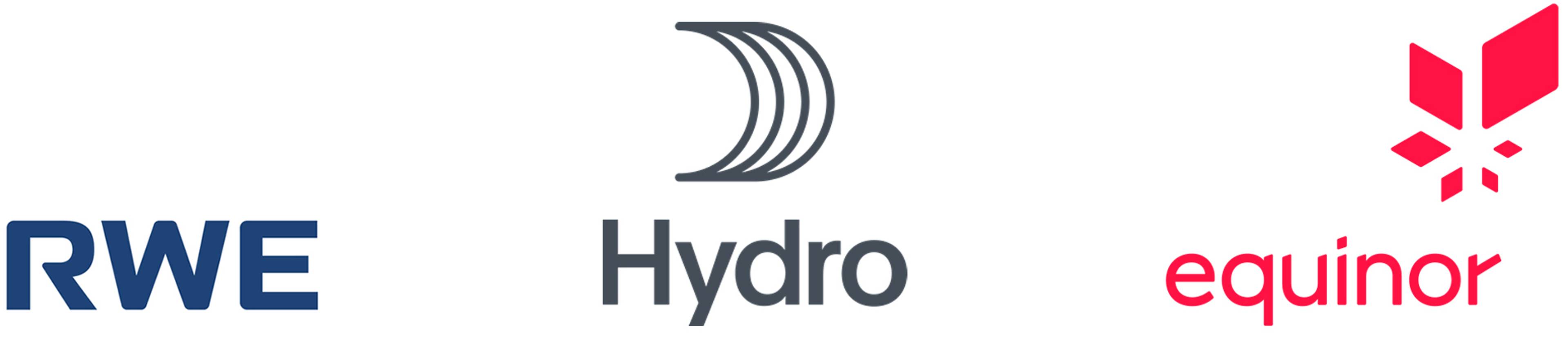 Logo, RWE, Hydro, Equinor