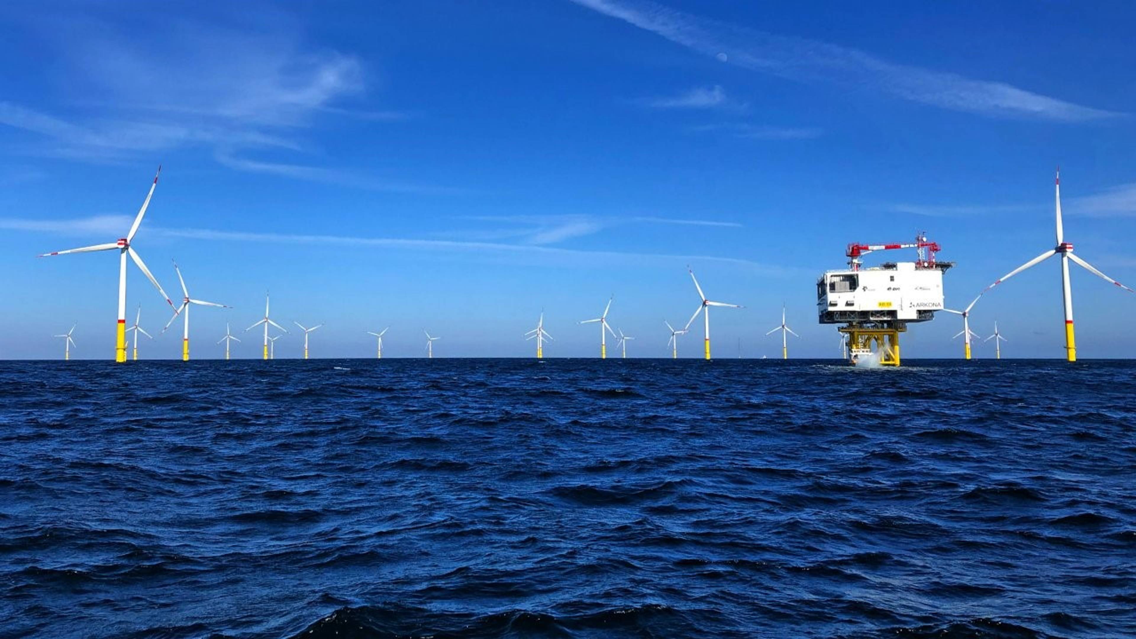 Offshore-Windpark Arkona in der Ostsee vor Rügen. (Foto: Eskil Eriksen / Equinor ASA)
